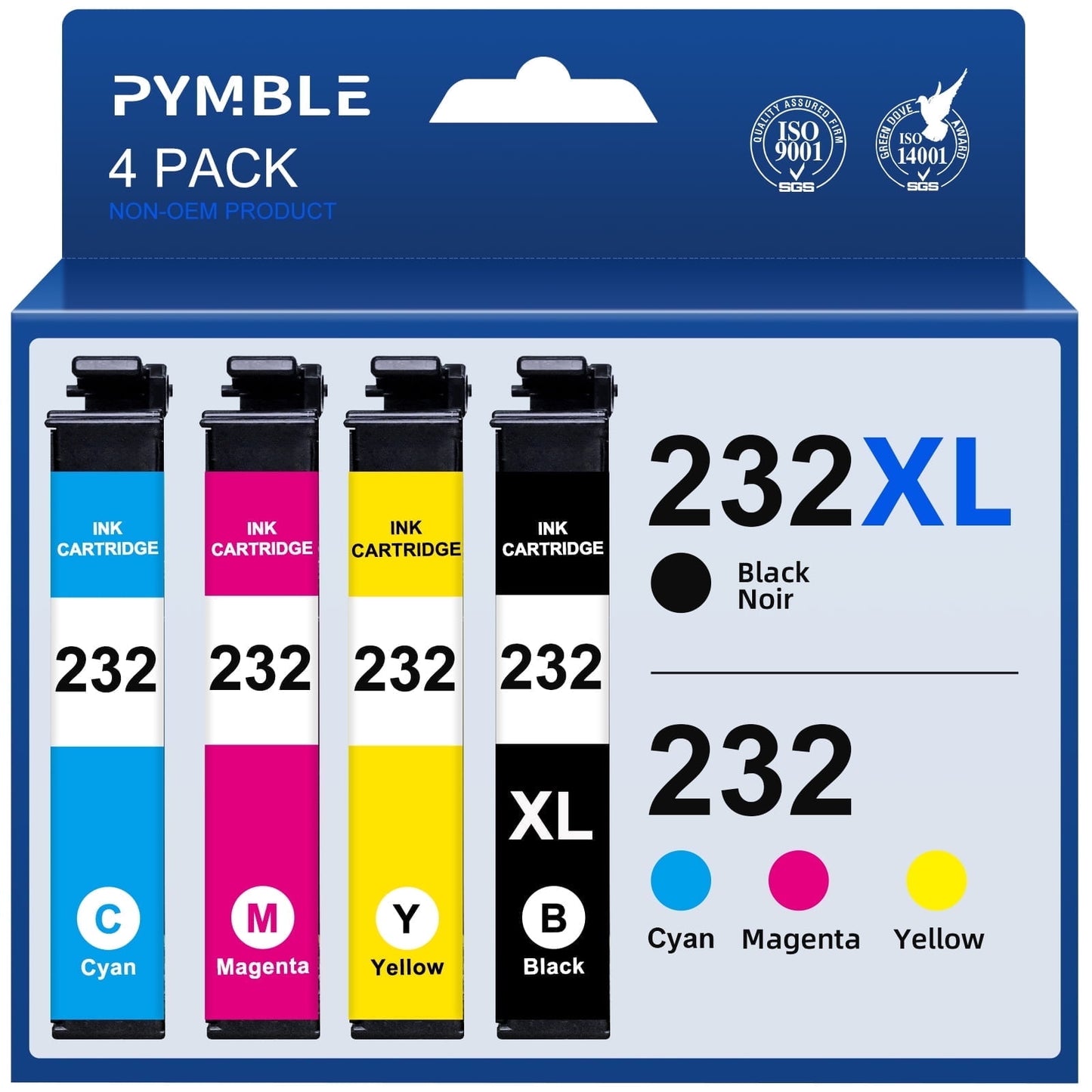 232XL Ink Cartridge for Epson 232 Ink compatible for Expression Home XP-4200 XP-4205 Printer (4 Pack)