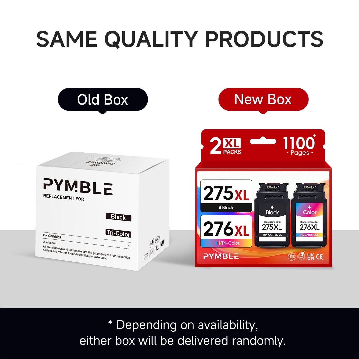 275XL Ink Cartridges for Canon ink 275 and 276 for Canon PG 275 CL276 Ink for Pixma TS3522 TS3520 TS3500 TR4722 (2 Pack, 275 Ink Cartridges)