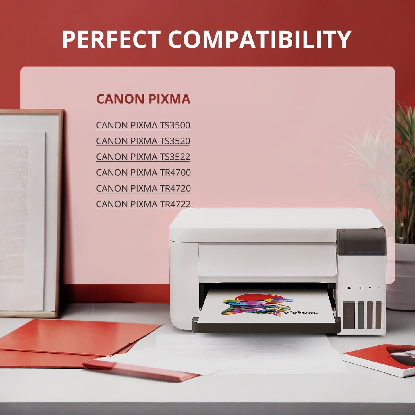 275XL Ink Cartridges for Canon ink 275 and 276 for Canon PG 275 CL276 Ink for Pixma TS3522 TS3520 TS3500 TR4722 (2 Pack, 275 Ink Cartridges)