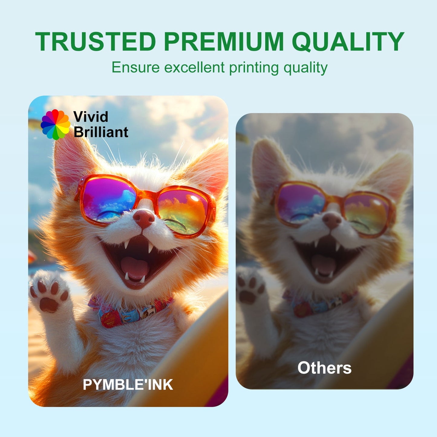 Printer Ink 65 Compatible for HP Ink 65 for for DeskJet 3755 3700 3752 3772 2600 2622 2652 2655 2640 (2-Pack, Black, Tri-Color)