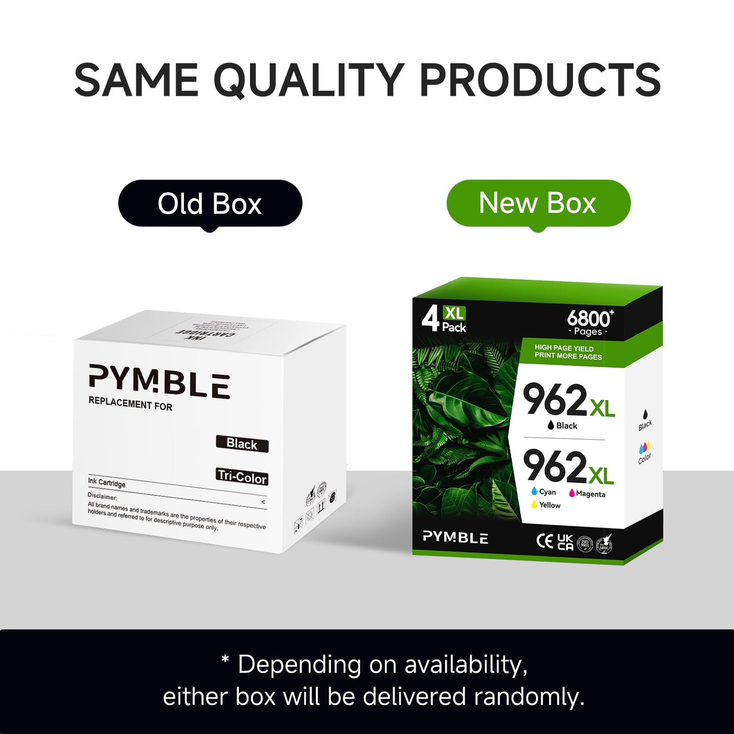 962 Ink Cartridges Compatible for HP 962 Ink Work for HP 962XL Ink Cartridges(4-Pack, Black Cyan Magenta Yellow)