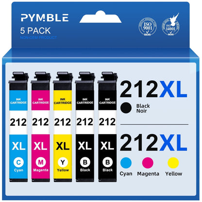 212XL Ink Cartridge for Epson 212 Ink Cartridges for Printer Ink Epson 212XL compatible for Epson Ink 212 (4PK)