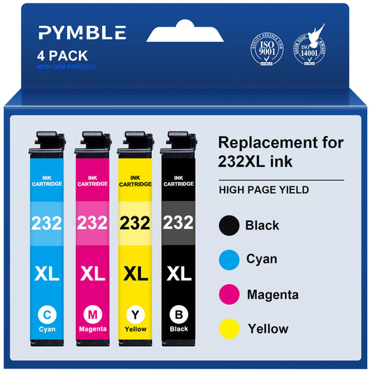 232XL Ink Cartridge for Epson 232 Ink compatible for Expression Home XP-4200 XP-4205 Printer (4 Pack)