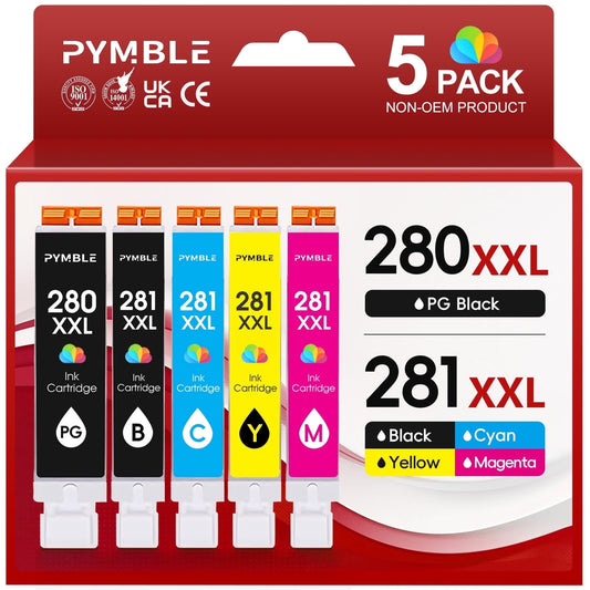 280XXL Ink Cartridge  for Canon 280 and 281 Ink for Canon PGI-280 and CLI-281 Work with PIXMA TR8622a TR8600 Ink
