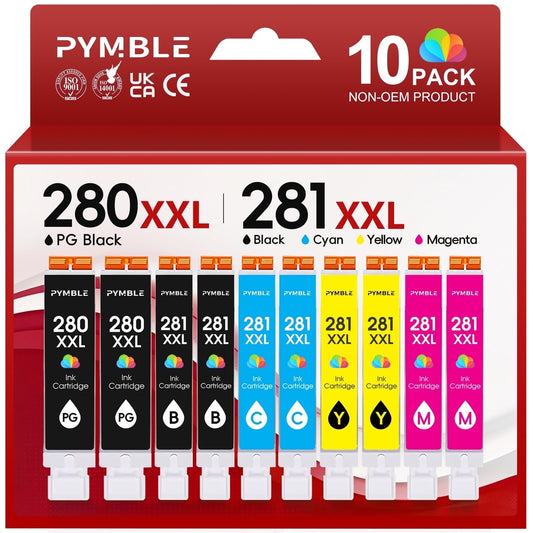 280XXL Ink Cartridges Compatible for Canon 280 and 281 Ink Work for Pixma TR8520 TR8620a TS8120 TS9120 Ink