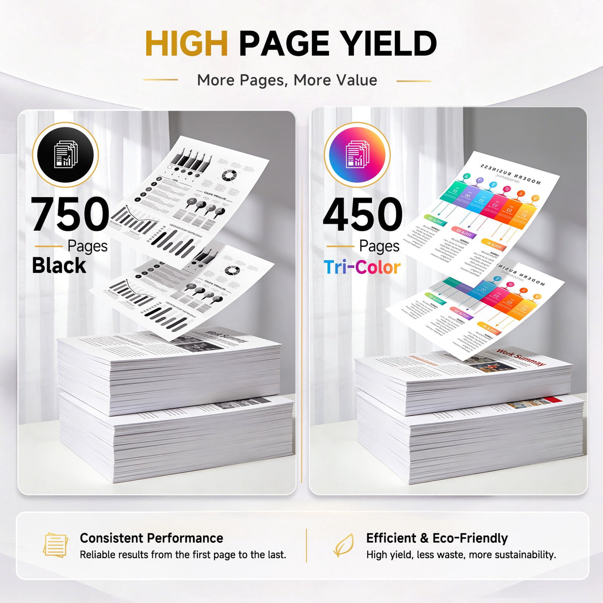 62XL Ink Cartridges Compatible for HP 62 Ink Cartridges for Envy 5540 5640 5660 5740 7644 7645 8040