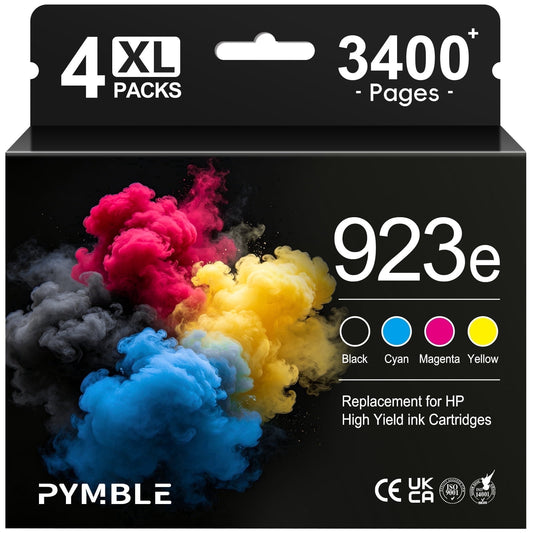 923 Ink Cartridges Compatible for HP 923 ink cartridge 4 pack for 923 ink cartride for HP printers OfficeJet Pro 8139e 8135e 8122e 8138e 8130e
