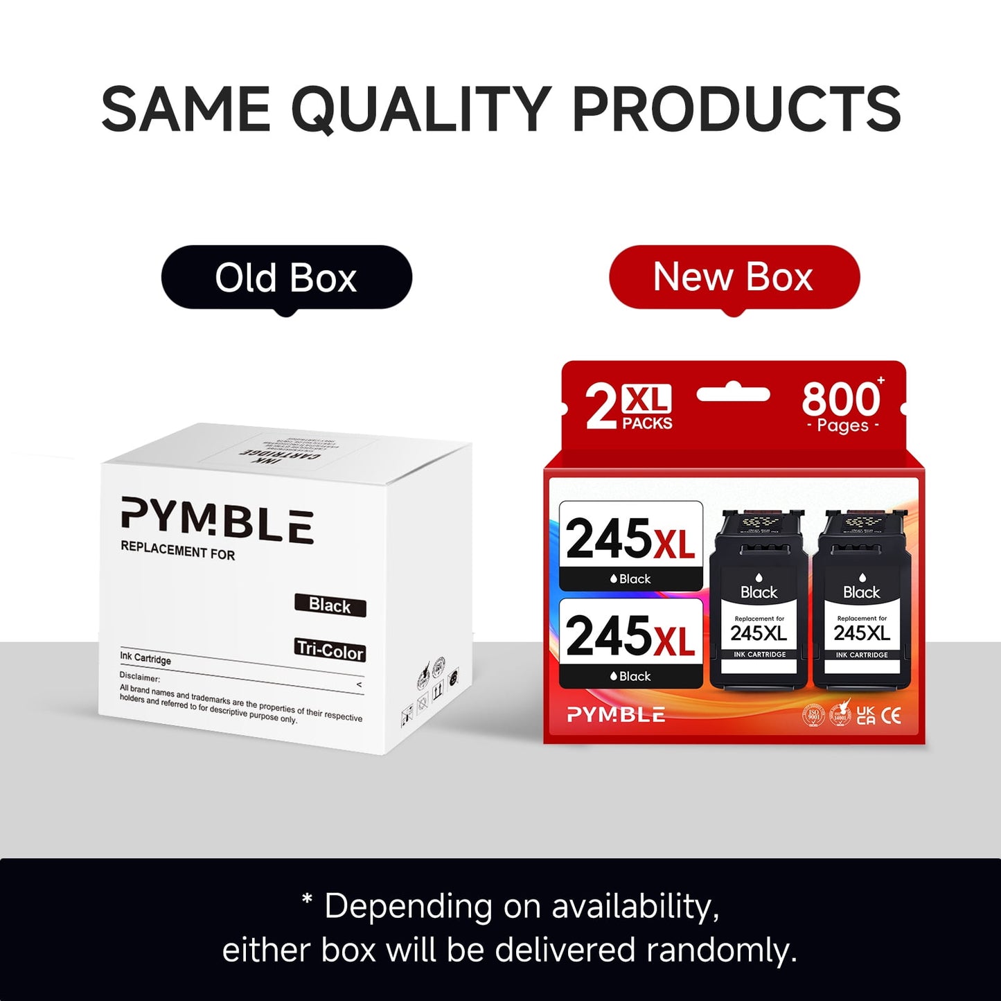 245XL Ink Cartridges for Canon 245 245XL Black Ink Cartridge for PIXMA MG2522 TS3122 TR4520 MX492 MX490 TR4522 TS3322 TS3320 MG2520 MG3022 TS202 (2-Black)