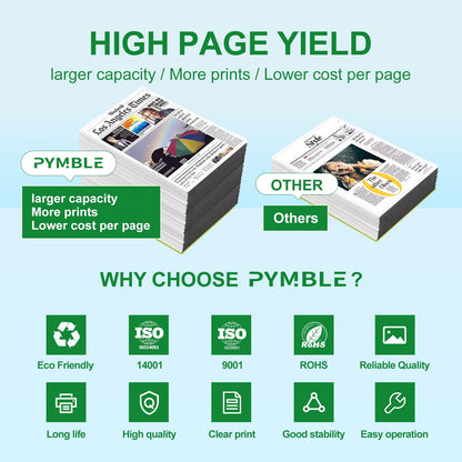 Printer Ink 65 Compatible for HP Ink 65 for for DeskJet 3755 3700 3752 3772 2600 2622 2652 2655 2640 (2-Pack, Black, Tri-Color)