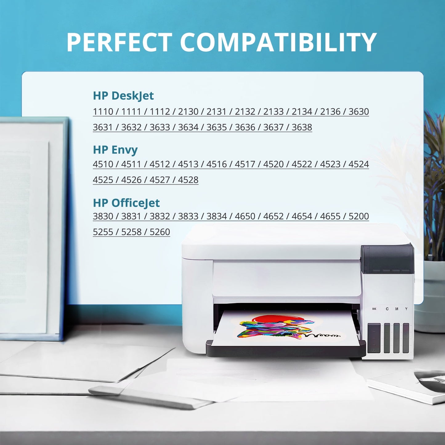 63XL 63 Ink Cartridge Compatible for HP 63 Ink Cartridge Black and Tri-Color (2-Pack)