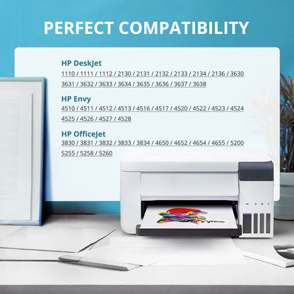63XL 63 Ink Cartridge Compatible for HP 63 Ink Cartridge Black and Tri-Color (2-Pack)