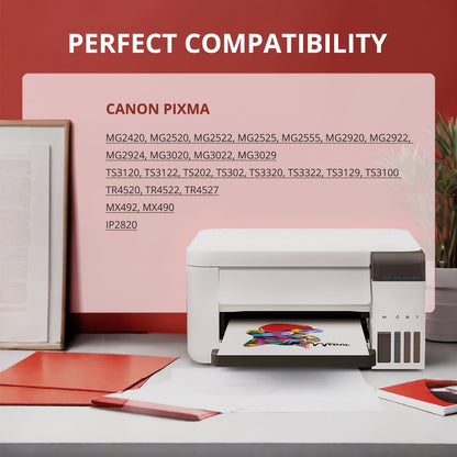 245XL Ink Cartridges for Canon 245 245XL Black Ink Cartridge for PIXMA MG2522 TS3122 TR4520 MX492 MX490 TR4522 TS3322 TS3320 MG2520 MG3022 TS202 (2-Black)